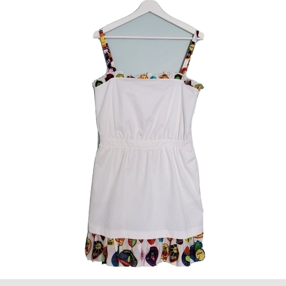 NEW Love Moschino White Contrasting Trim Dress - Picture 2 of 5